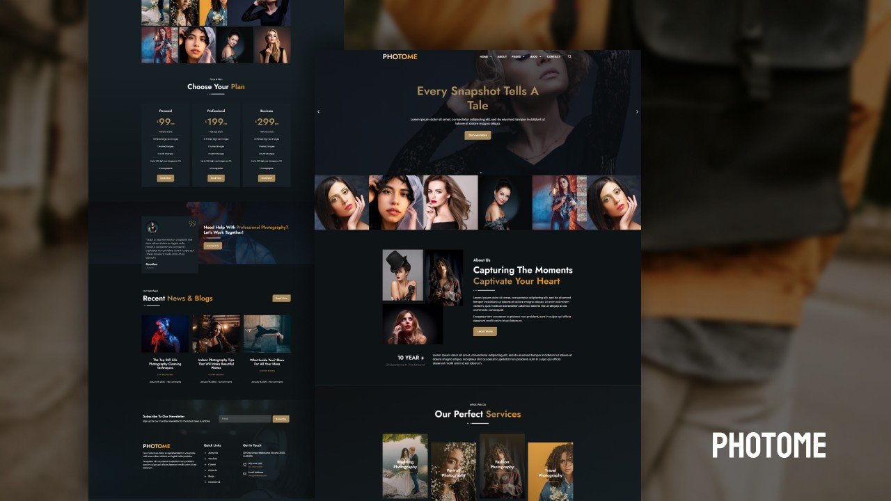 Photography Elementor Template Kit