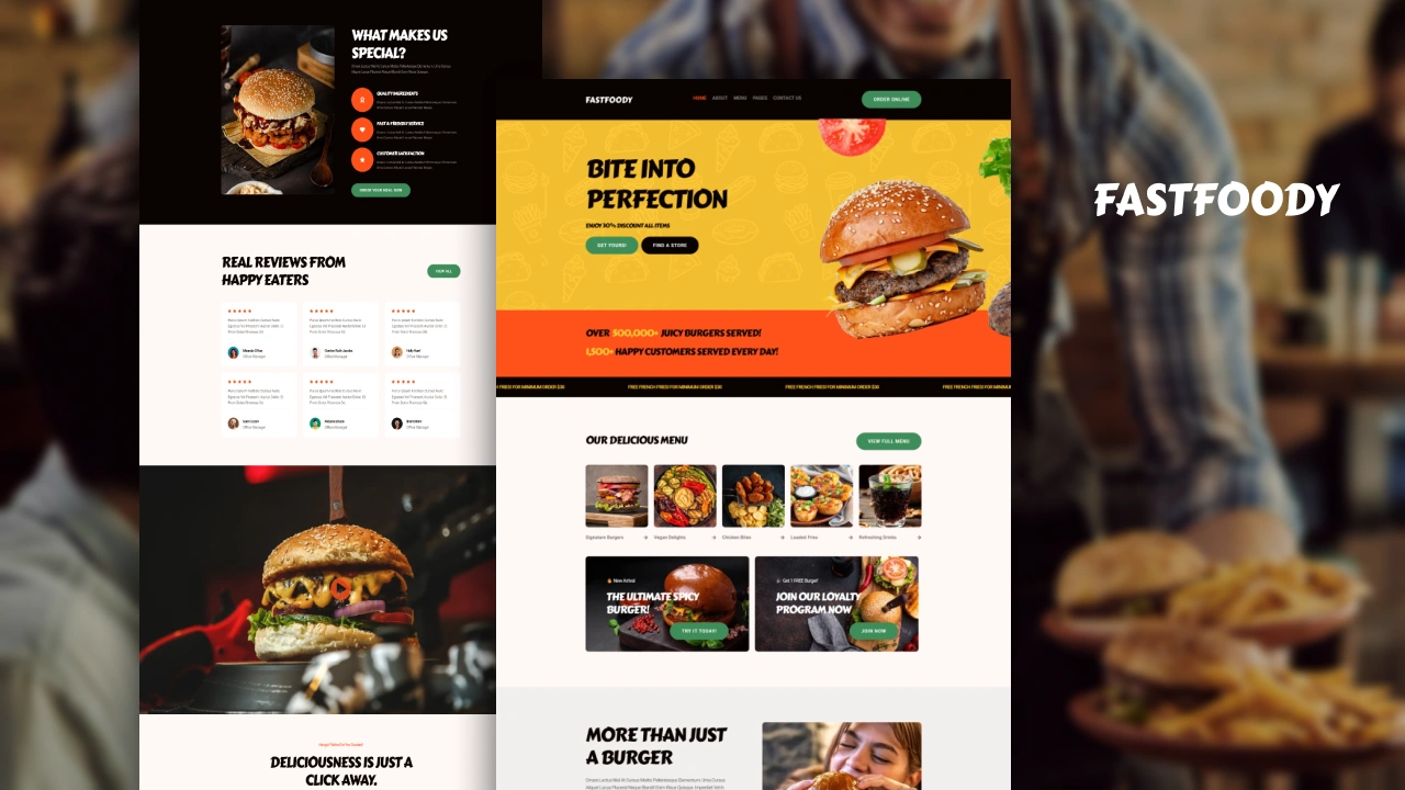 Restaurant WordPress Elementor Template